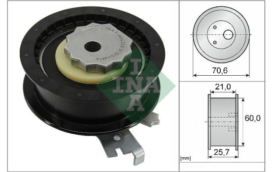 Tensioner Pulley, timing belt 531088210 Ina