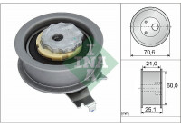 Tensioner Pulley, timing belt 531094010 Ina