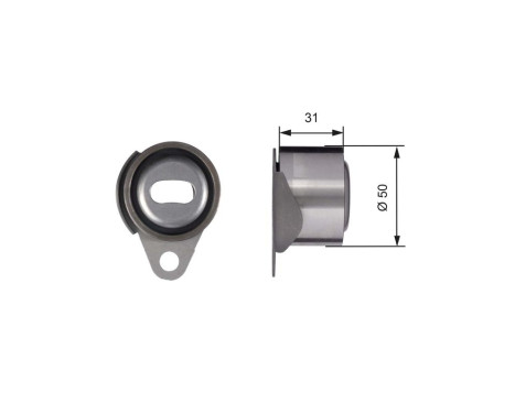 Tensioner Pulley, timing belt PowerGrip® T41157 Gates