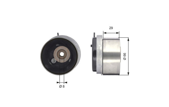 Tensioner Pulley, timing belt PowerGrip® T43143 Gates