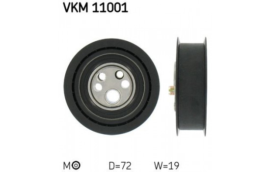 Tensioner Pulley, timing belt VKM 11001 SKF