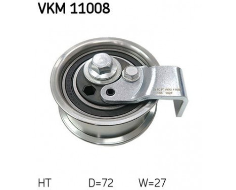 Tensioner Pulley, timing belt VKM 11008 SKF