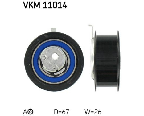 Tensioner Pulley, timing belt VKM 11014 SKF