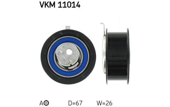 Tensioner Pulley, timing belt VKM 11014 SKF
