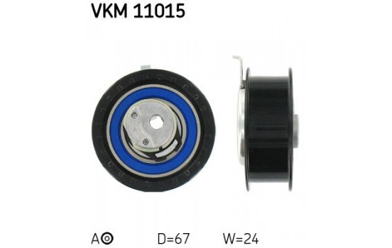 Tensioner Pulley, timing belt VKM 11015 SKF