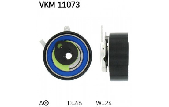 Tensioner Pulley, timing belt VKM 11073 SKF