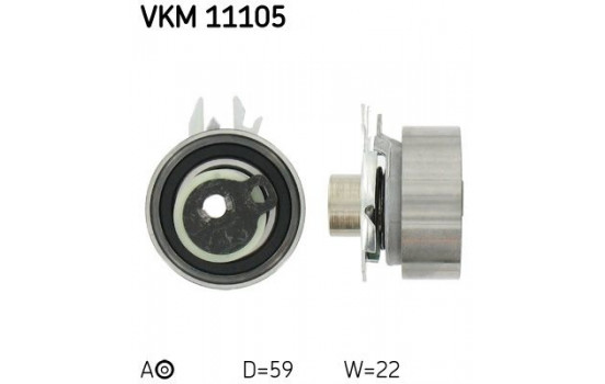 Tensioner Pulley, timing belt VKM 11105 SKF