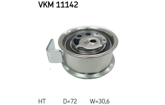 Tensioner Pulley, timing belt VKM 11142 SKF, Image 2