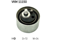 Tensioner Pulley, timing belt VKM 11150 SKF