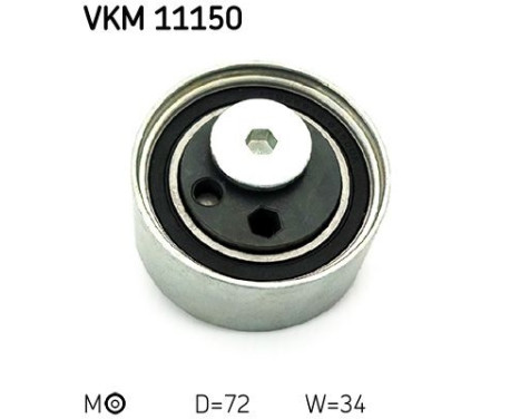 Tensioner Pulley, timing belt VKM 11150 SKF, Image 2