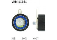 Tensioner Pulley, timing belt VKM 11151 SKF