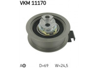 Tensioner Pulley, timing belt VKM 11170 SKF
