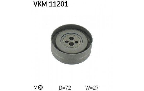Tensioner Pulley, timing belt VKM 11201 SKF