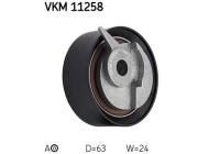 Tensioner Pulley, timing belt VKM 11258 SKF