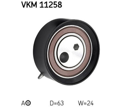 Tensioner Pulley, timing belt VKM 11258 SKF, Image 2
