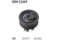Tensioner Pulley, timing belt VKM 11269 SKF