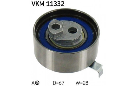 Tensioner Pulley, timing belt VKM 11332 SKF