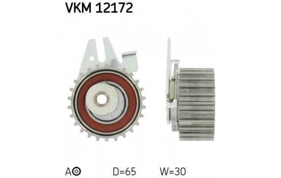 Tensioner Pulley, timing belt VKM 12172 SKF