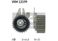 Tensioner Pulley, timing belt VKM 12199 SKF