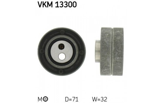 Tensioner Pulley, timing belt VKM 13300 SKF