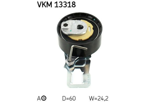 Tensioner Pulley, timing belt VKM 13318 SKF