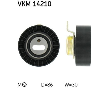 Tensioner Pulley, timing belt VKM 14210 SKF