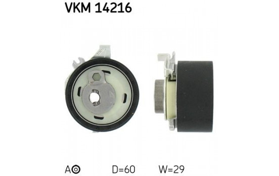 Tensioner Pulley, timing belt VKM 14216 SKF