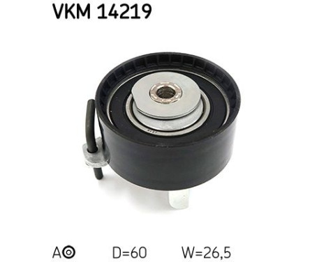 Tensioner Pulley, timing belt VKM 14219 SKF, Image 2