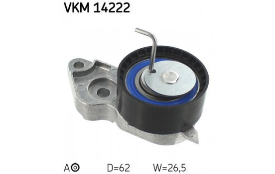 Tensioner Pulley, timing belt VKM 14222 SKF