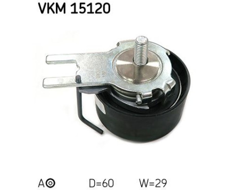 Tensioner pulley, timing belt VKM 15120 SKF, Image 2