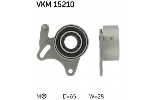 Tensioner Pulley, timing belt VKM 15210 SKF
