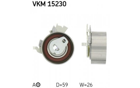 Tensioner Pulley, timing belt VKM 15230 SKF