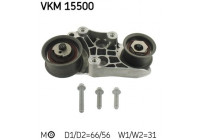 Tensioner Pulley, timing belt VKM 15500 SKF