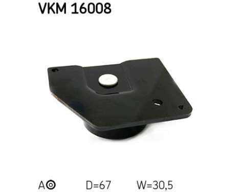 Tensioner Pulley, timing belt VKM 16008 SKF, Image 2