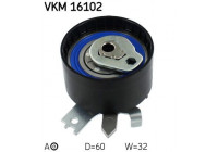 Tensioner Pulley, timing belt VKM 16102 SKF