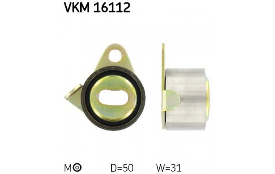 Tensioner Pulley, timing belt VKM 16112 SKF