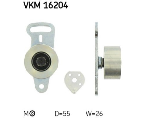 Tensioner Pulley, timing belt VKM 16204 SKF