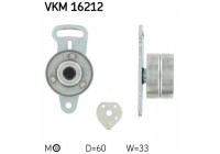 Tensioner Pulley, timing belt VKM 16212 SKF