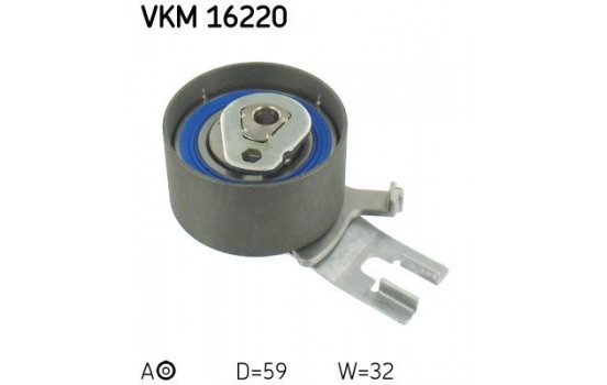 Tensioner Pulley, timing belt VKM 16220 SKF
