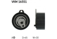 Tensioner Pulley, timing belt VKM 16551 SKF
