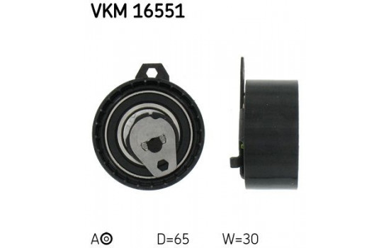 Tensioner Pulley, timing belt VKM 16551 SKF