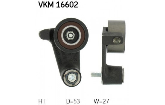 Tensioner Pulley, timing belt VKM 16602 SKF