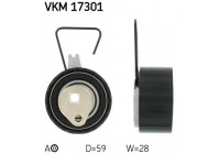 Tensioner Pulley, timing belt VKM 17301 SKF