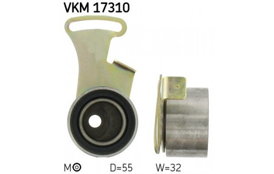 Tensioner Pulley, timing belt VKM 17310 SKF