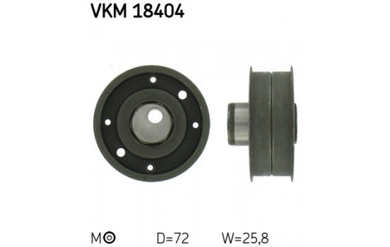 Tensioner Pulley, timing belt VKM 18404 SKF