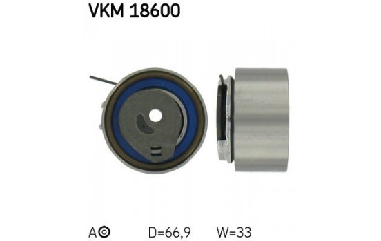Tensioner Pulley, timing belt VKM 18600 SKF