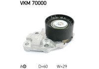 Tensioner Pulley, timing belt VKM 70000 SKF