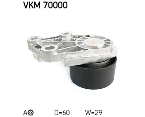 Tensioner Pulley, timing belt VKM 70000 SKF, Image 2
