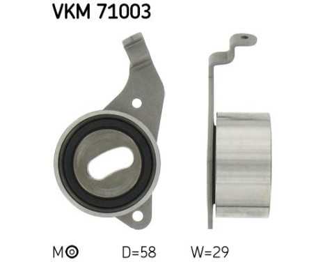 Tensioner Pulley, timing belt VKM 71003 SKF