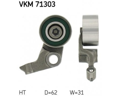 Tensioner Pulley, timing belt VKM 71303 SKF